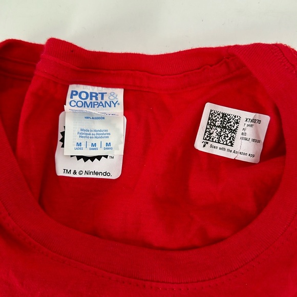 NWT Nintendo Mario Tee- Sz M, Red/White - Picture 4 of 5